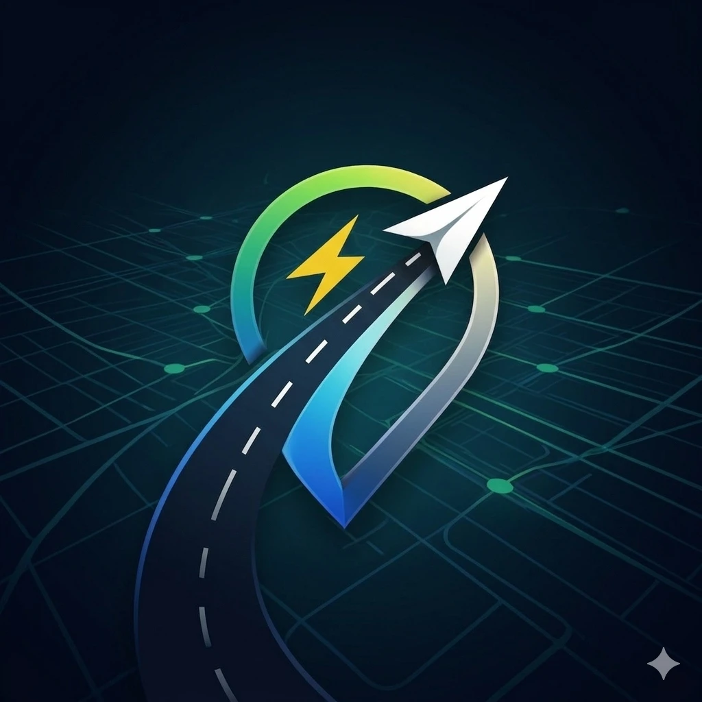 Logo EV NAV Pro — Navigation pour véhicules électriques